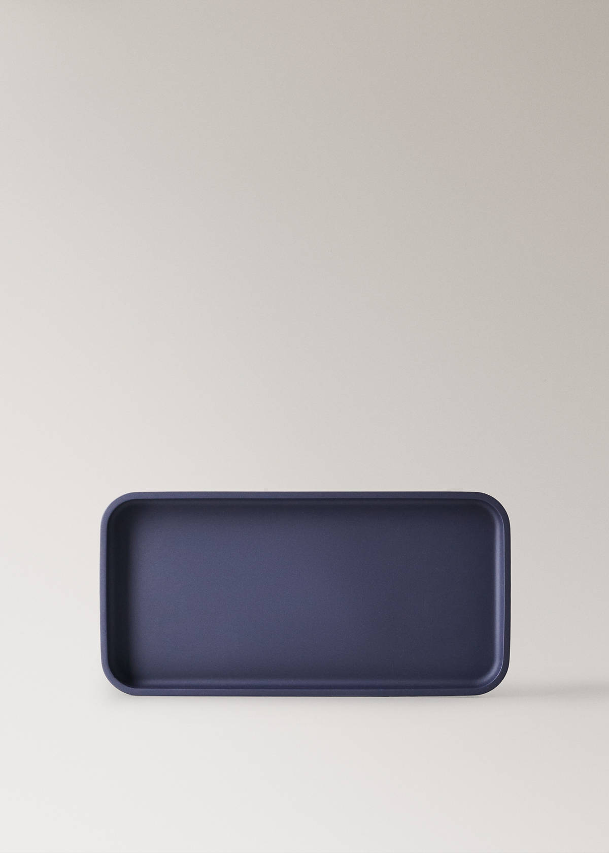 Striped resin bath tray — Blue