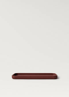 Striped resin bath tray — Maroon 5