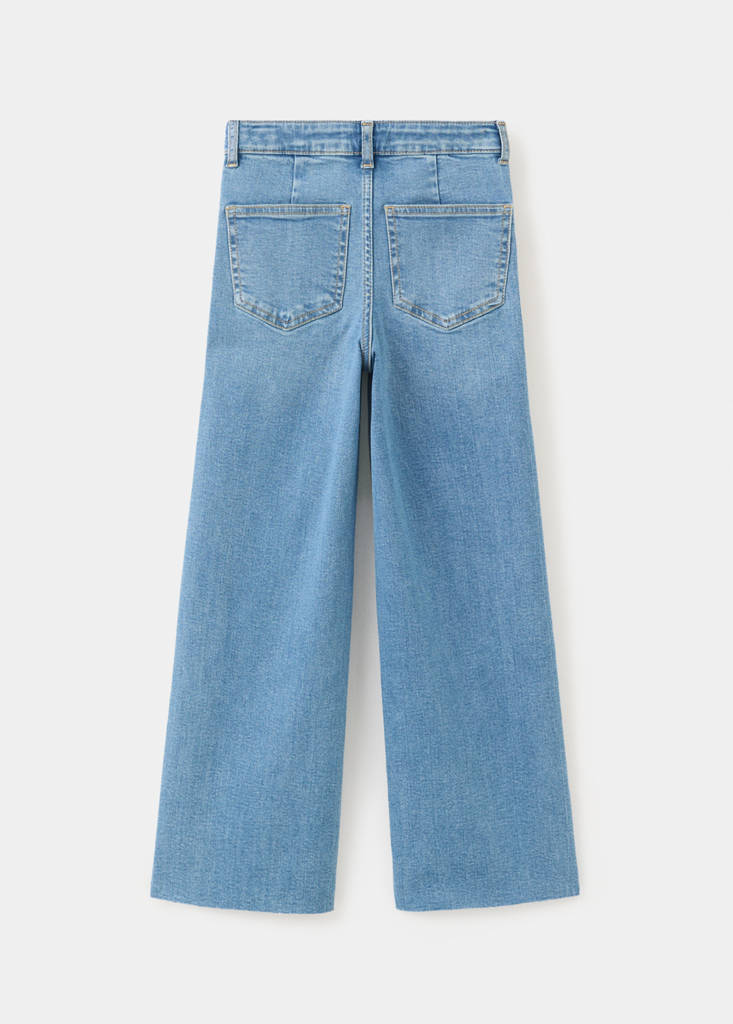 Straight seamless jeans — Medium Blue