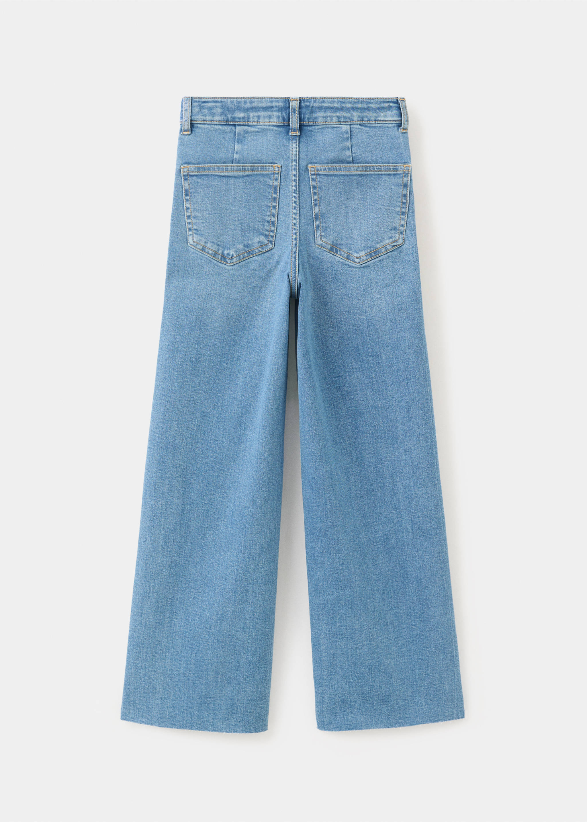 Straight seamless jeans - Reverse of the article, Medium Blue. Ref: 37093862-00.
