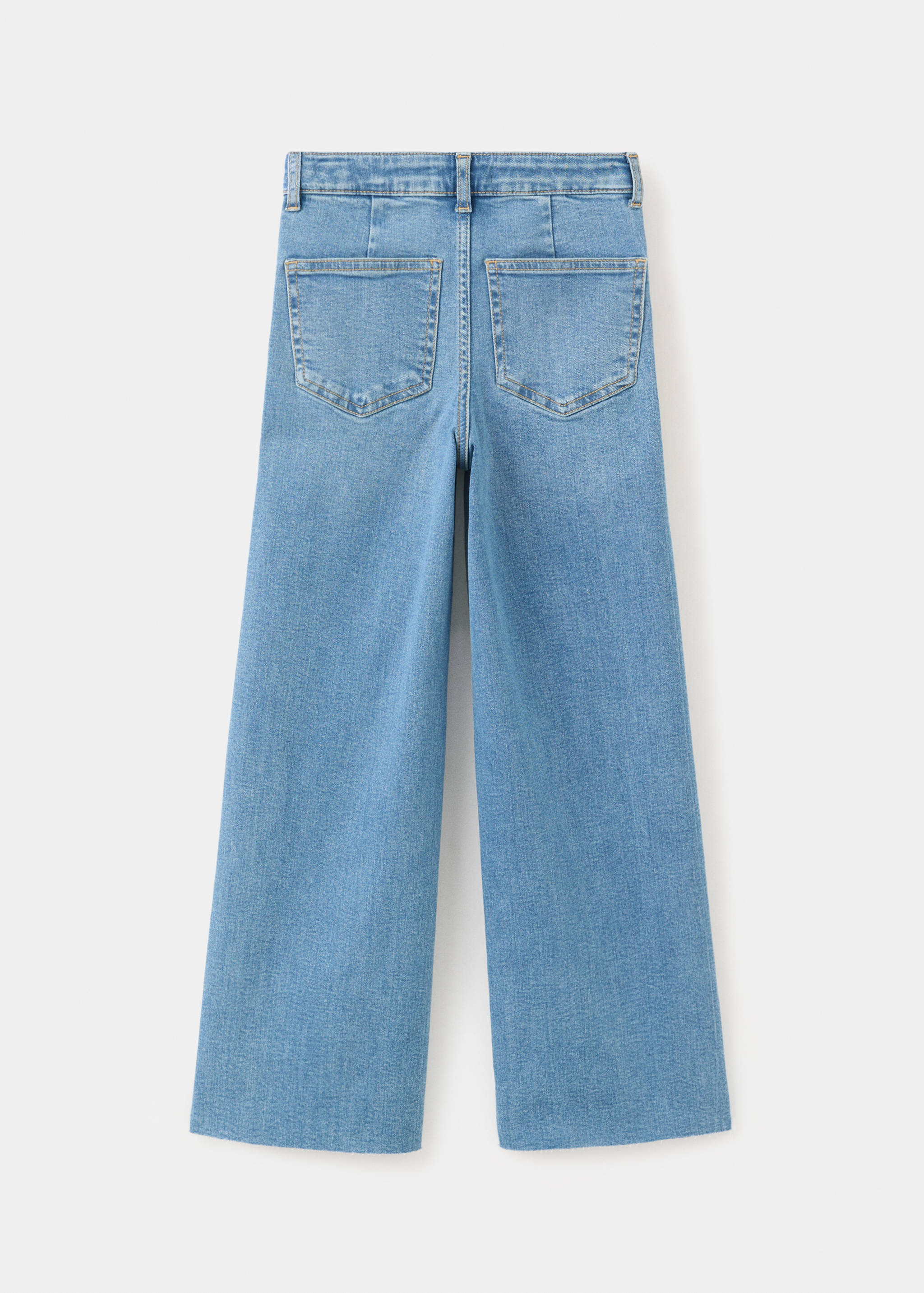 Straight seamless jeans - Reverse of the article