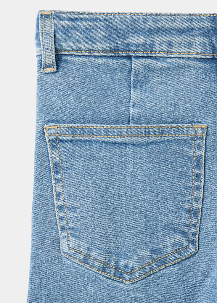 Straight seamless jeans — Medium Blue