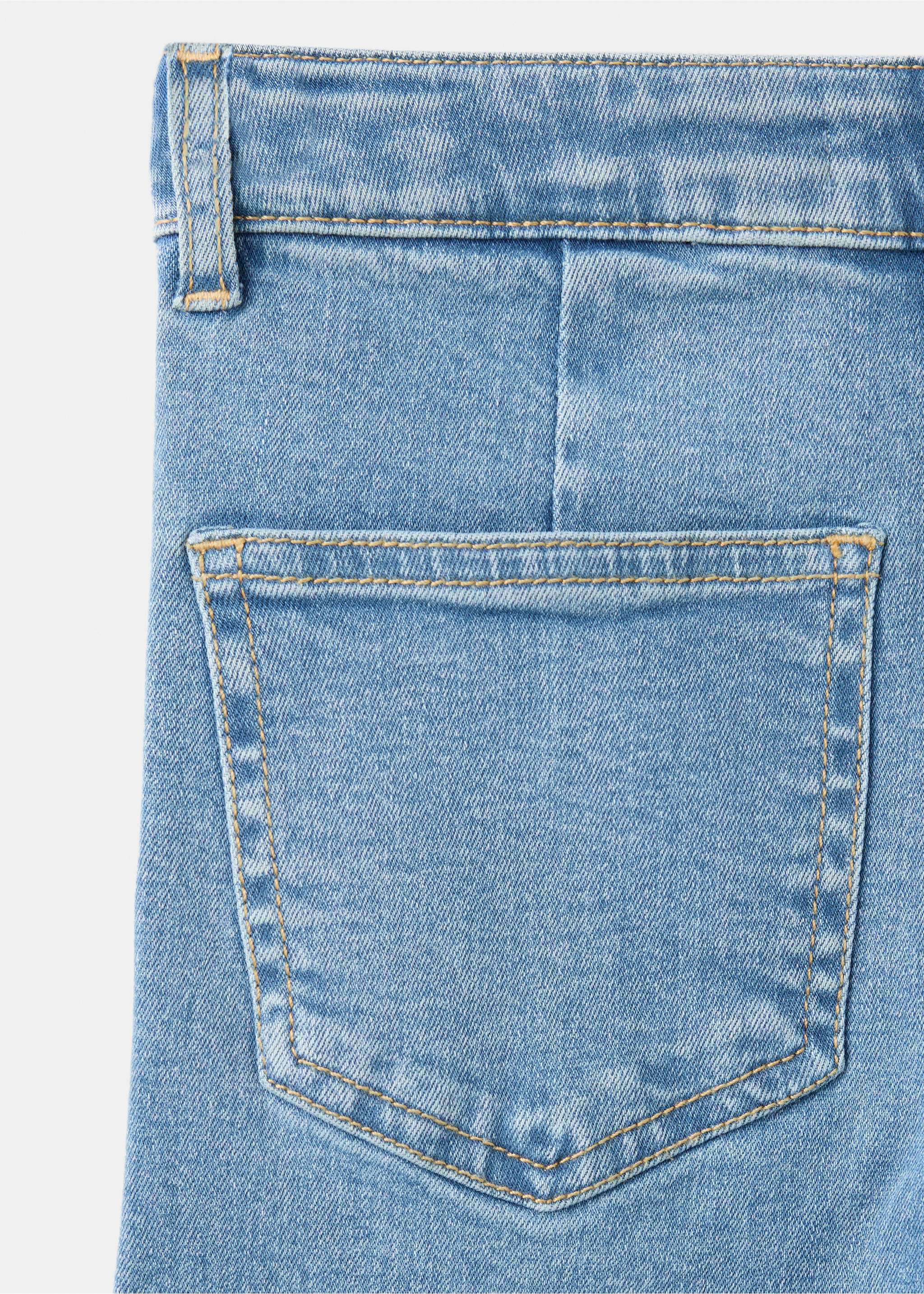 Straight seamless jeans - Details of the article 0, Medium Blue. Ref: 37093862-00.