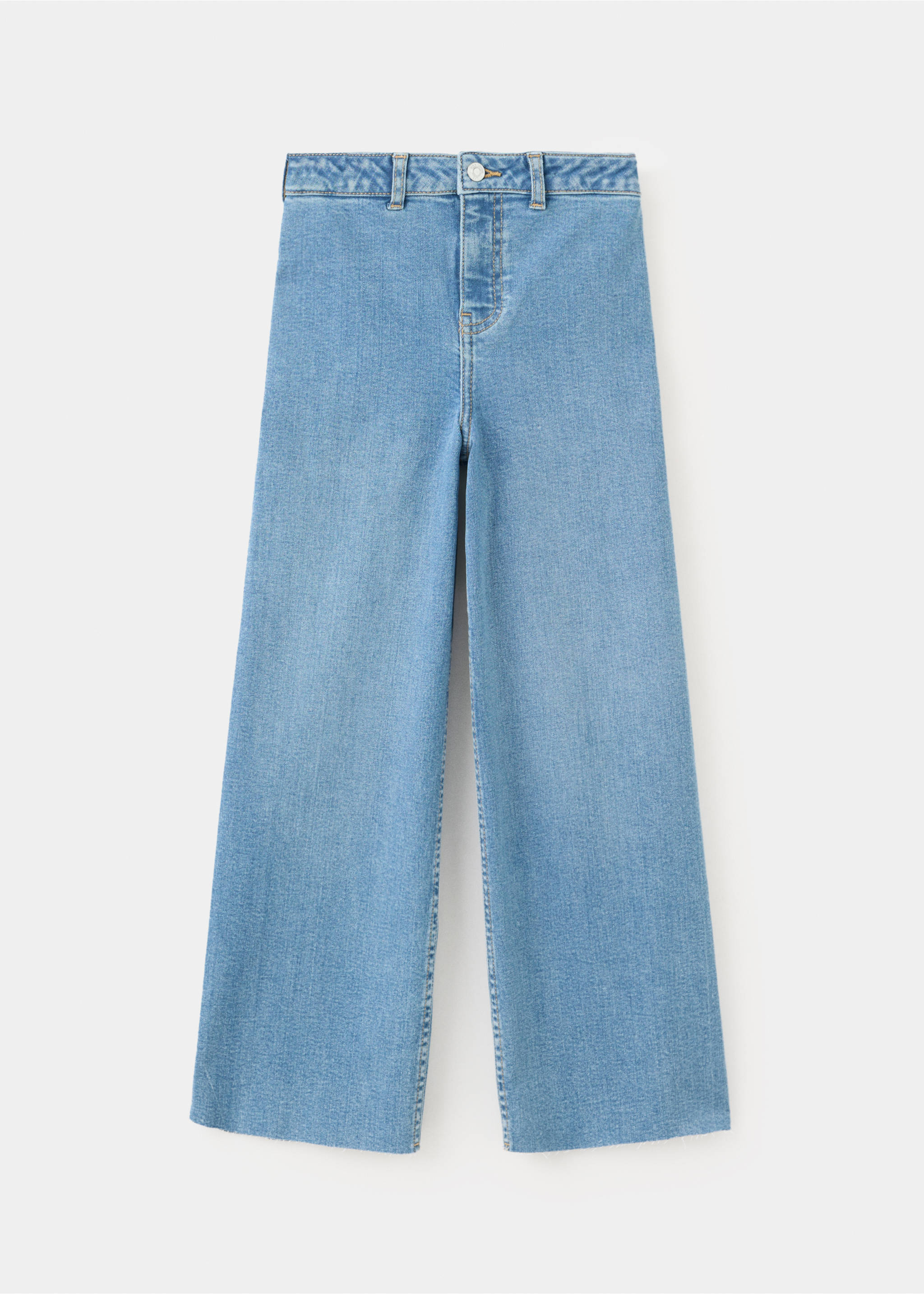 Straight seamless jeans - Article without model, Medium Blue. Ref: 37093862-00.