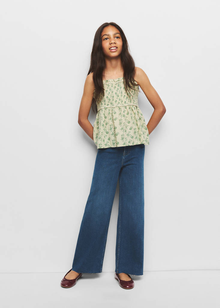 Straight seamless jeans — Dark Blue
