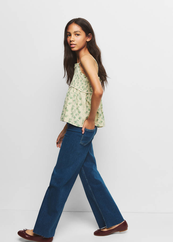 Straight seamless jeans — Dark Blue