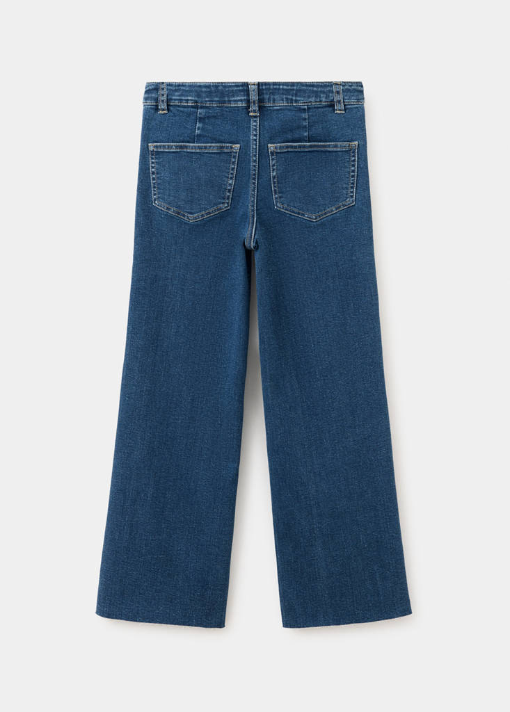 Straight seamless jeans — Dark Blue