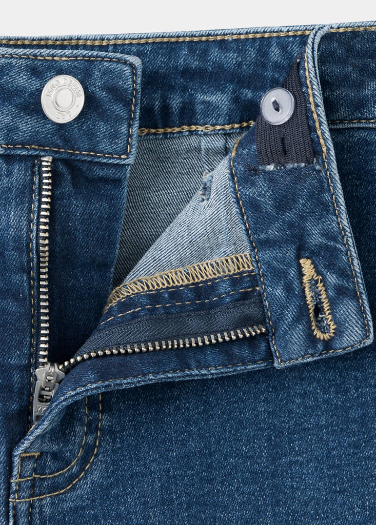 Straight seamless jeans — Dark Blue