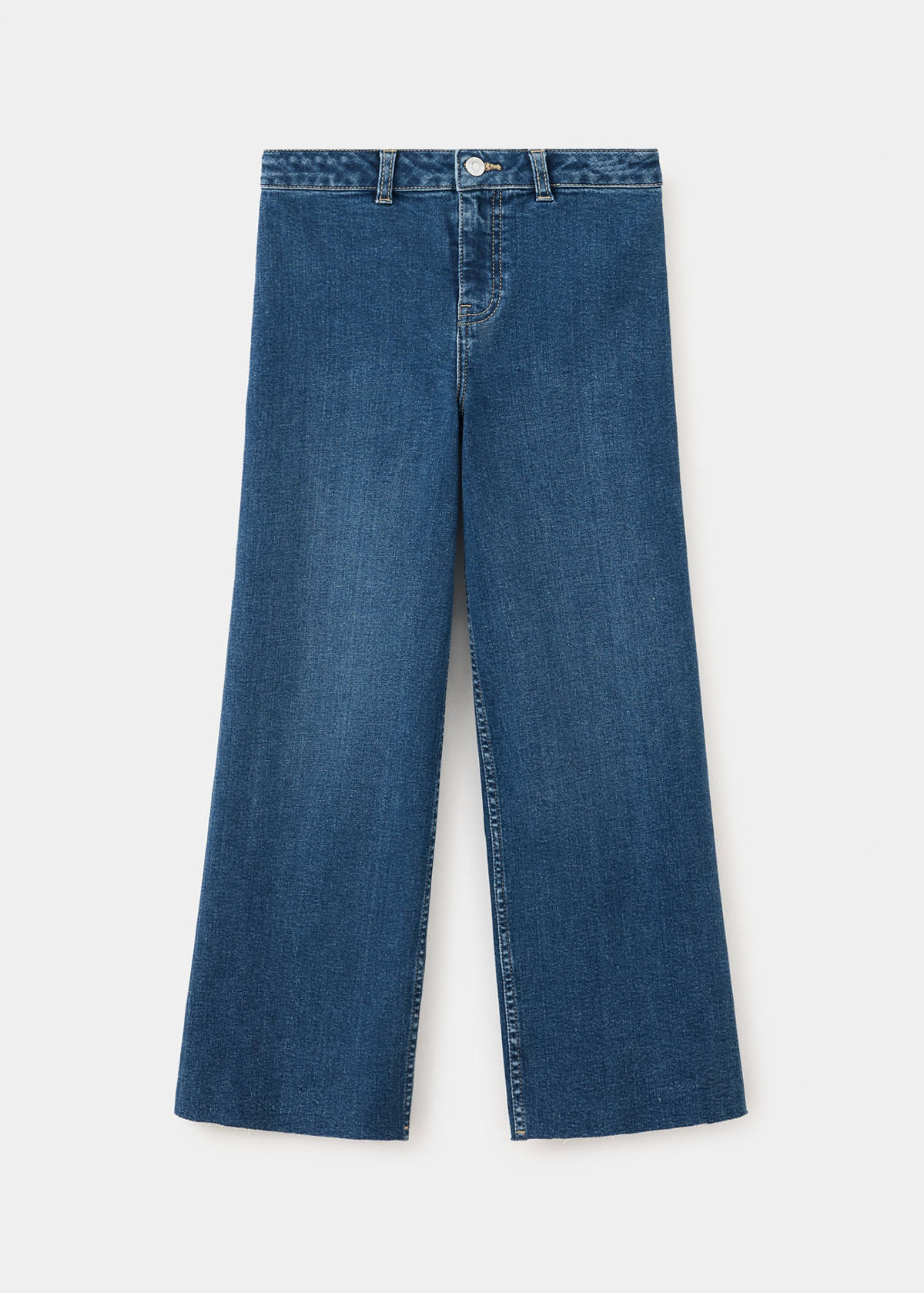 Straight seamless jeans — Dark Blue