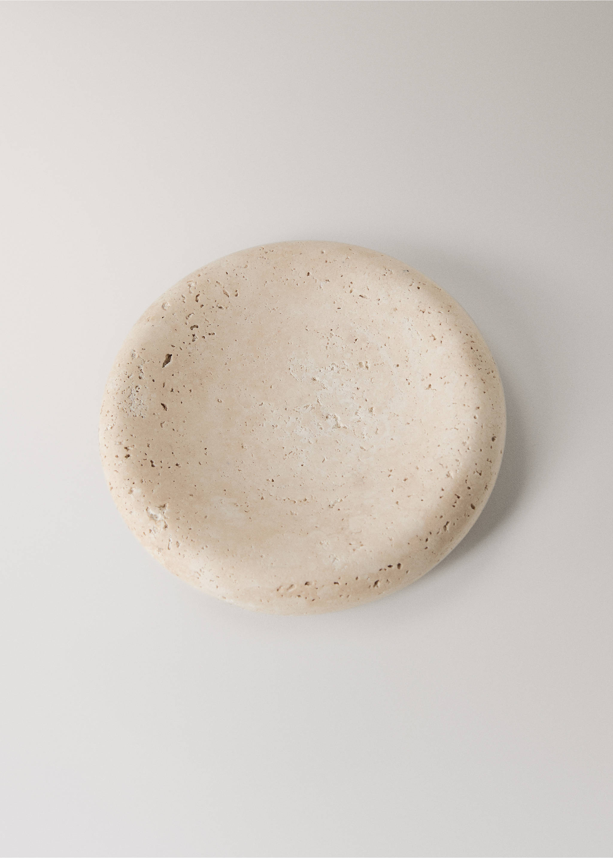 Marble soap dish - Details of the article 1, Ecru. Ref: 37093864-00.