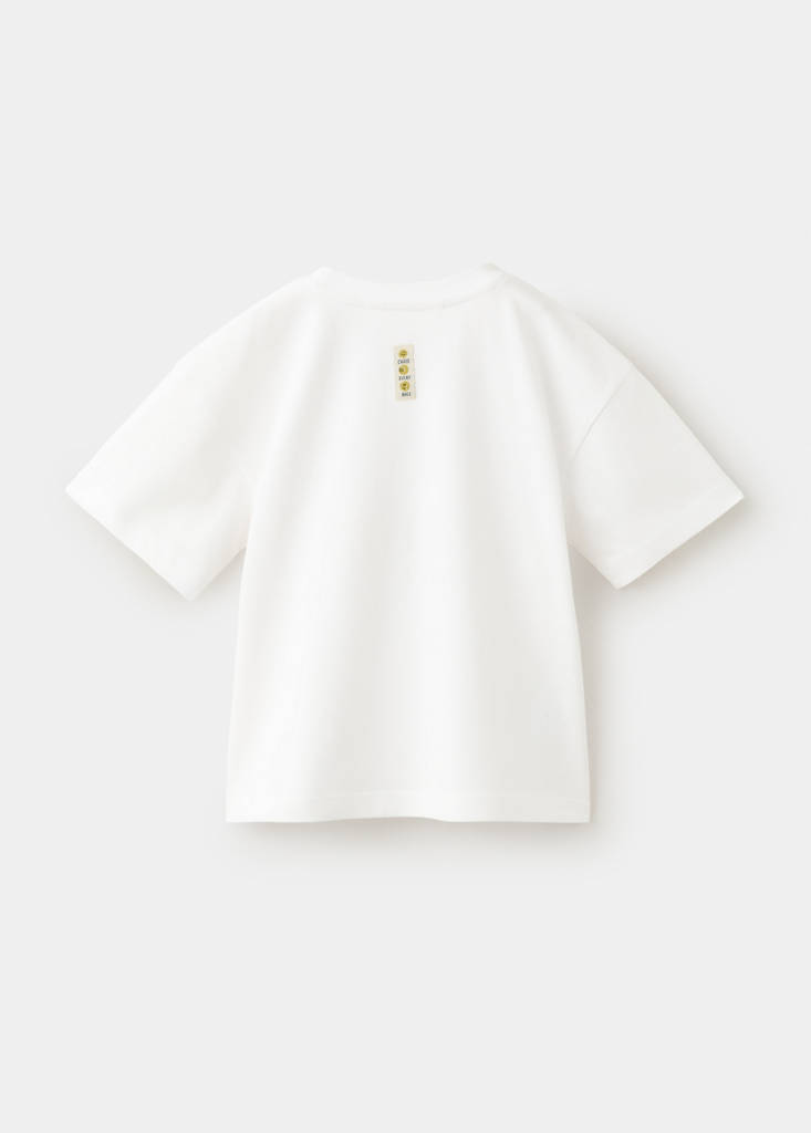 Printed cotton-blend t-shirt — White