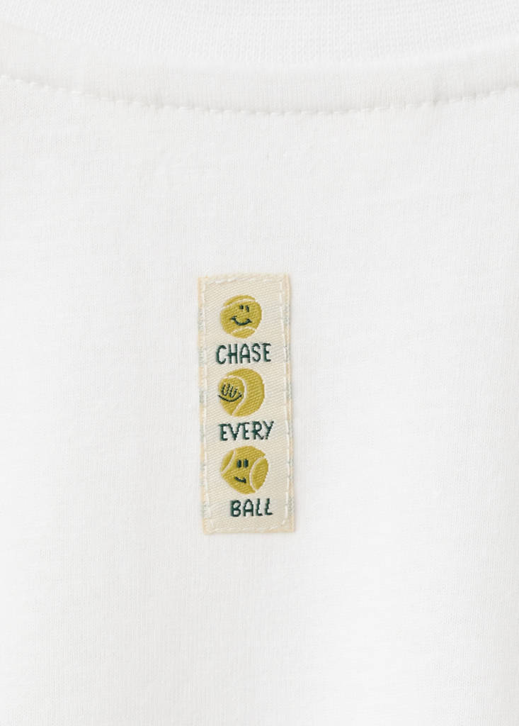 Printed cotton-blend t-shirt — White