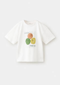 Printed cotton-blend t-shirt — White 2