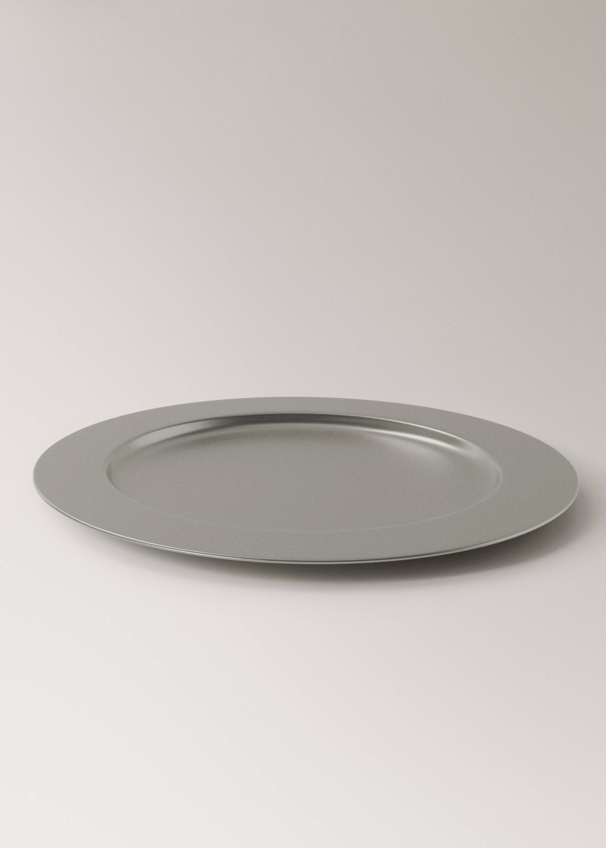 Matte stainless steel charger plate - Details of the article 1