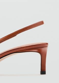 Pointed toe leather shoes — Cognac 5