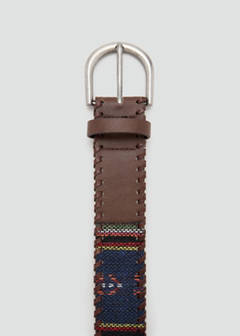 Combined braided belt — Chocolate 3