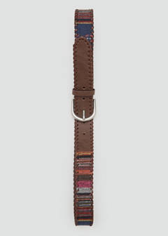 Combined braided belt — Chocolate 4