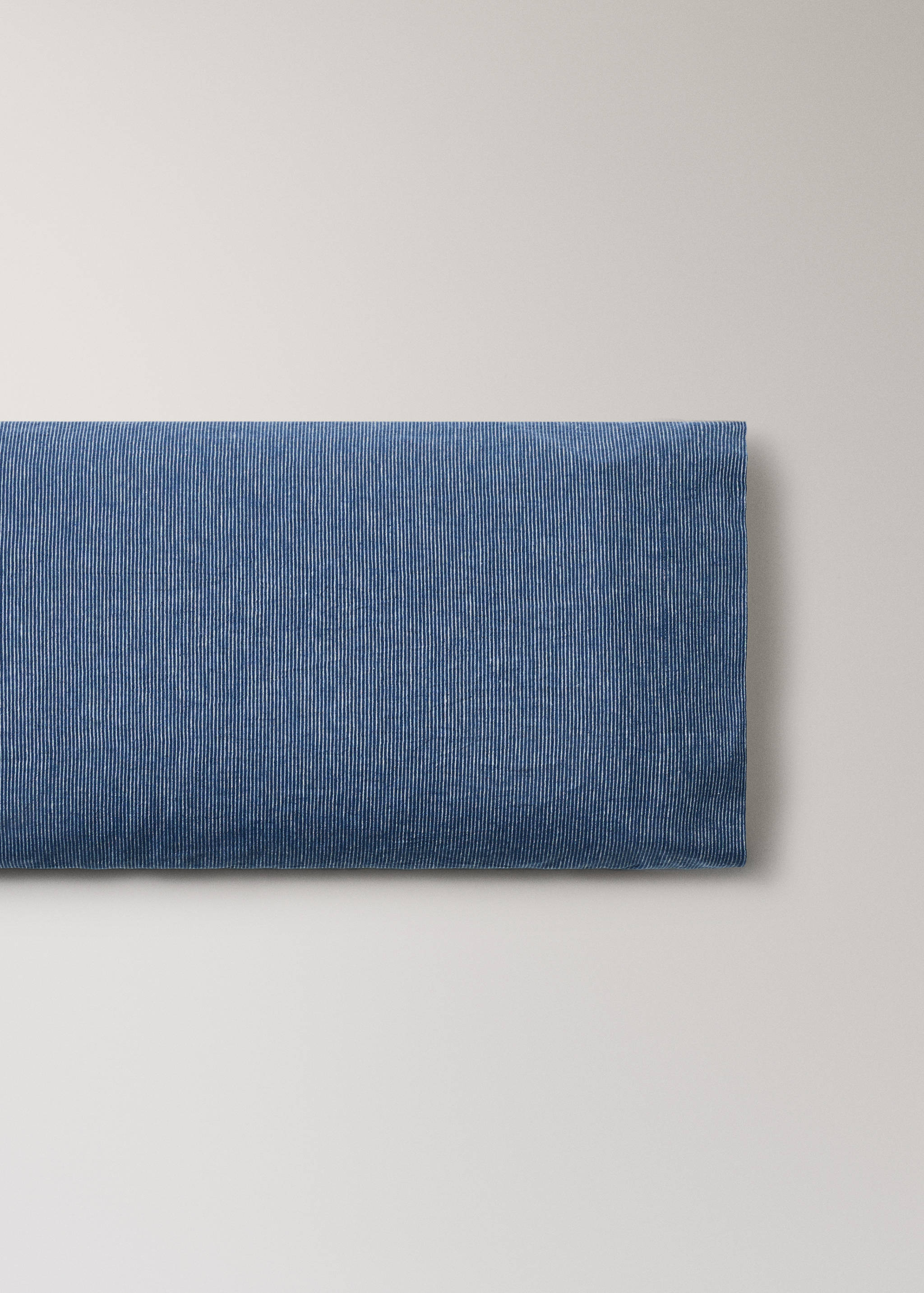 Two linen-cotton blend striped pillowcases, 45 x 110 cm - Article without model