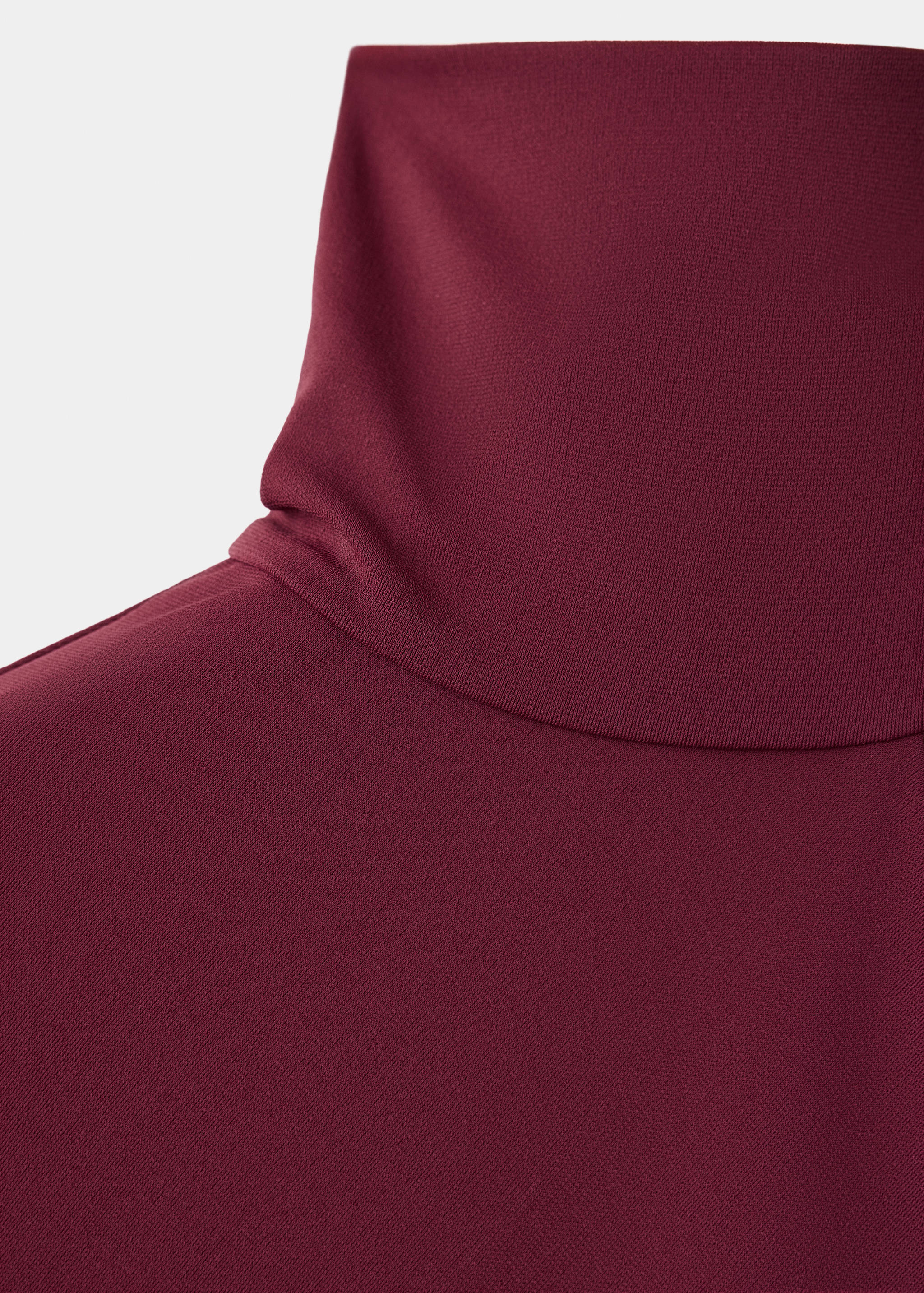Turtleneck dress with asymmetrical sleeves - Details of the article 0