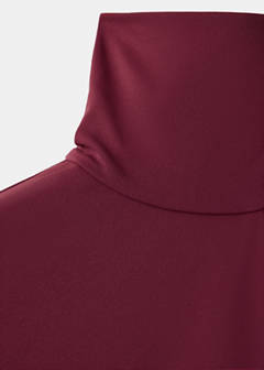 Turtleneck dress with asymmetrical sleeves — Maroon 7