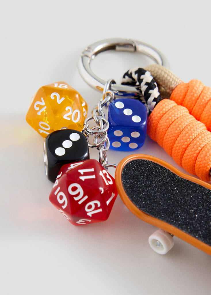 Multi-charms keyring — Orange