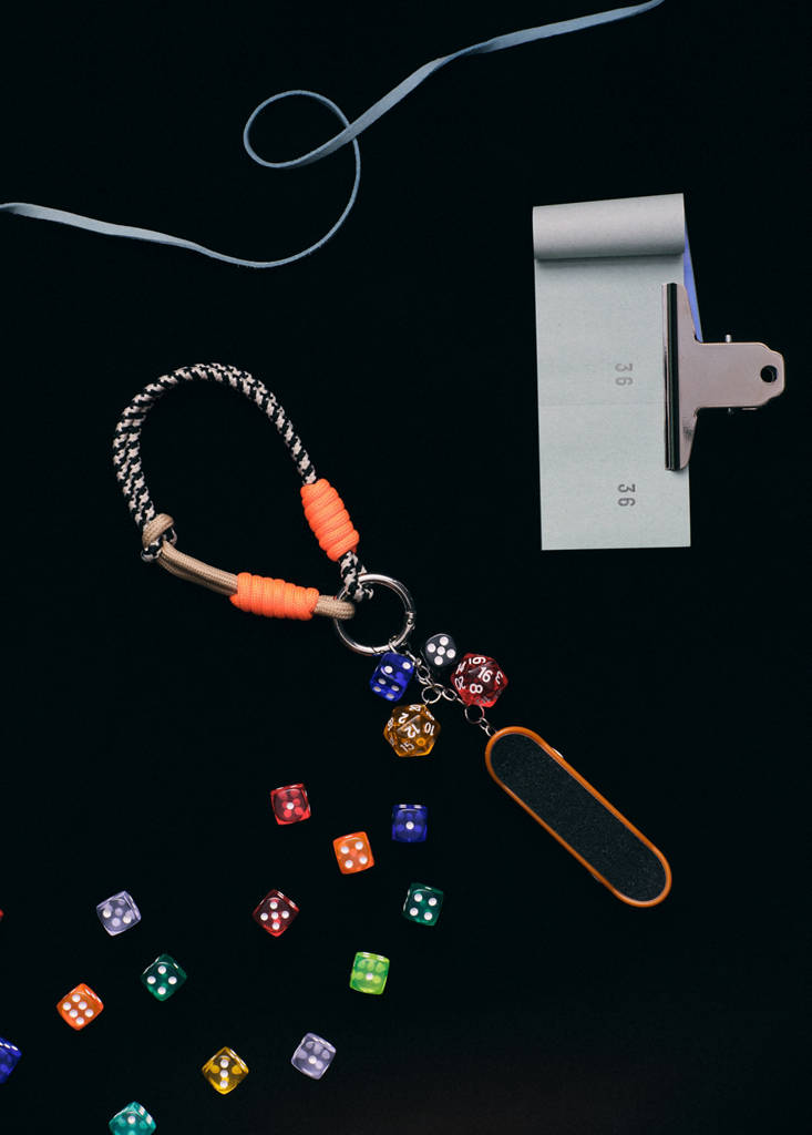 Multi-charms keyring — Orange