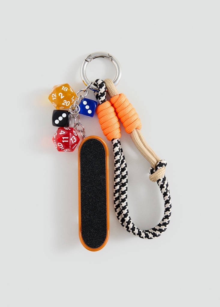 Multi-charms keyring — Orange