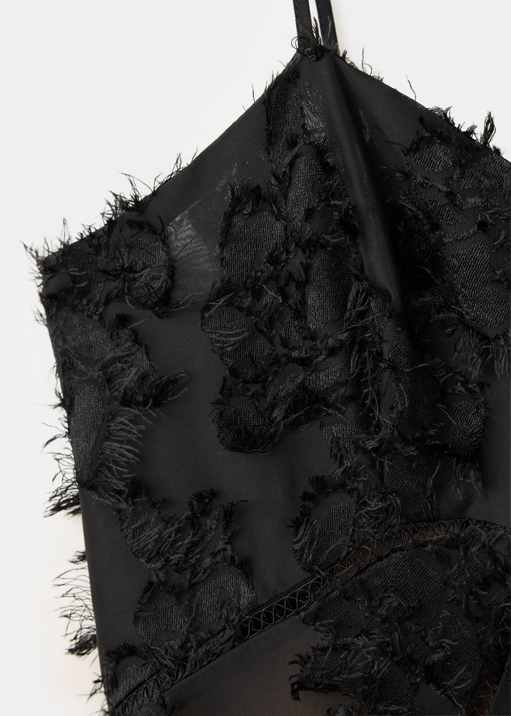 Vestido semitransparente plumas - Detalle del artículo 8