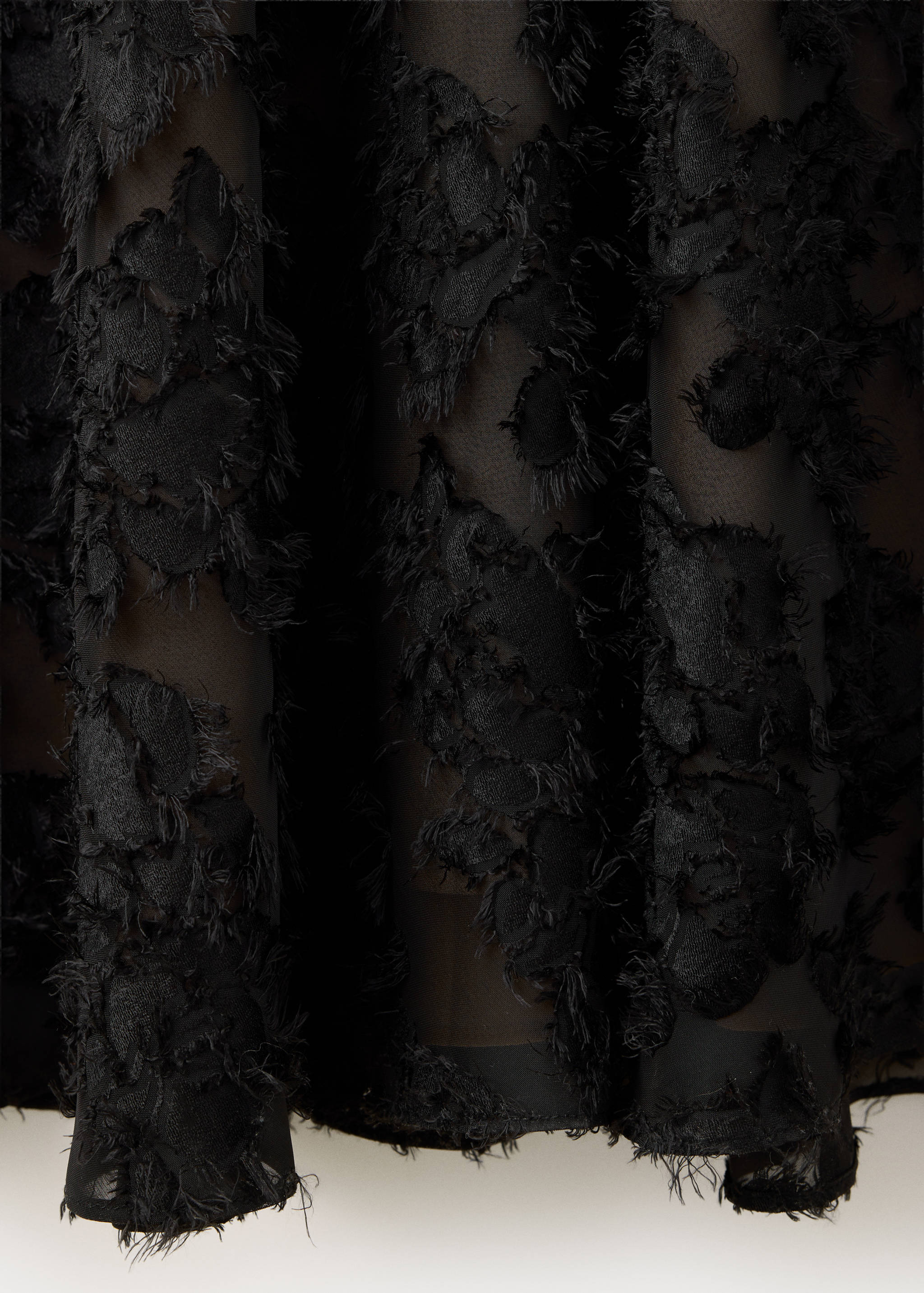 Vestido semitransparente plumas - Detalle del artículo 0