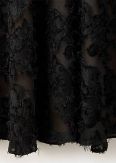 Semi-transparent feather dress — Black 7