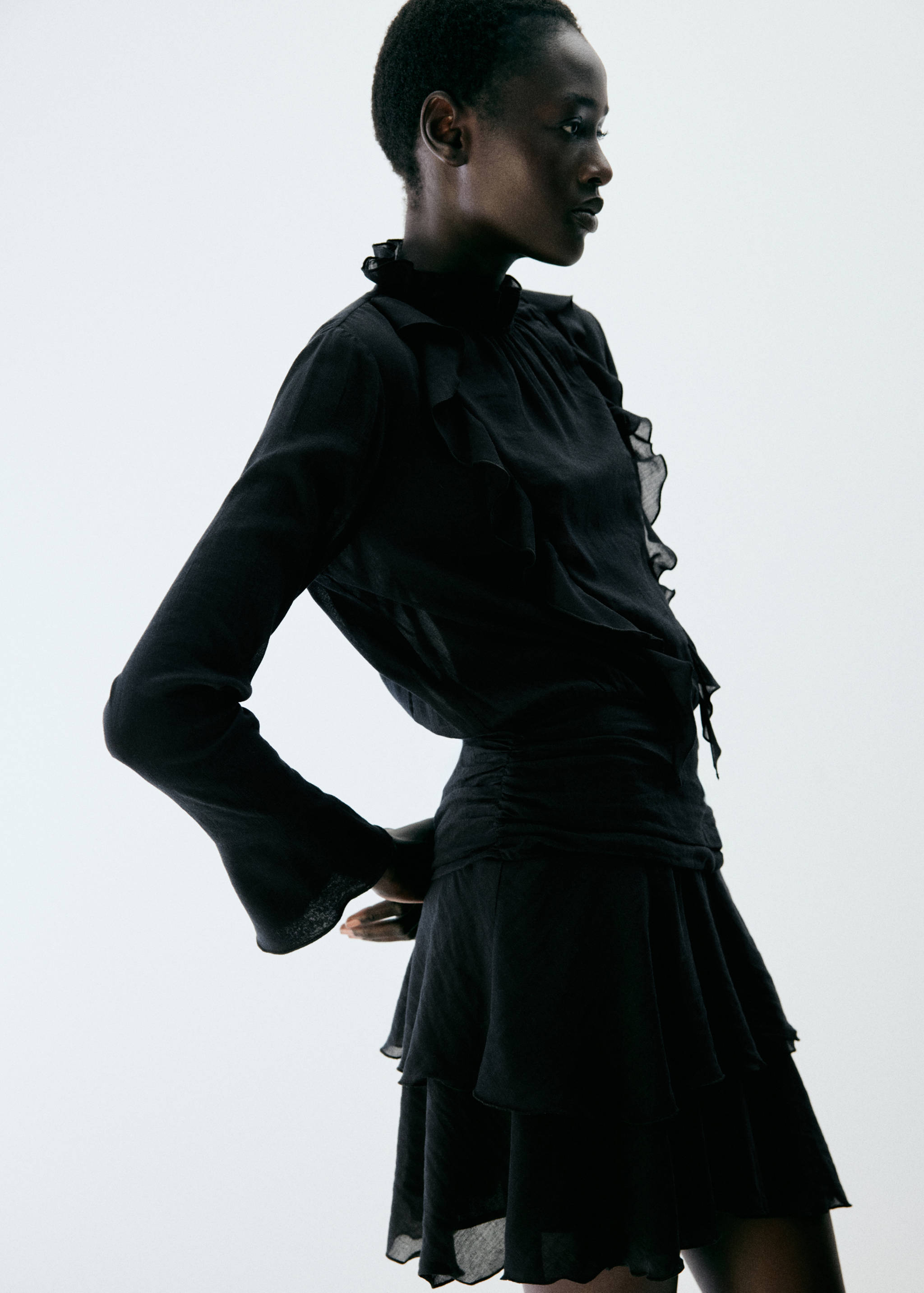Robe fluide volants - Plan moyen