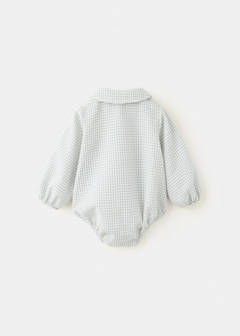 Long-sleeve checked babygrow — Off White 4