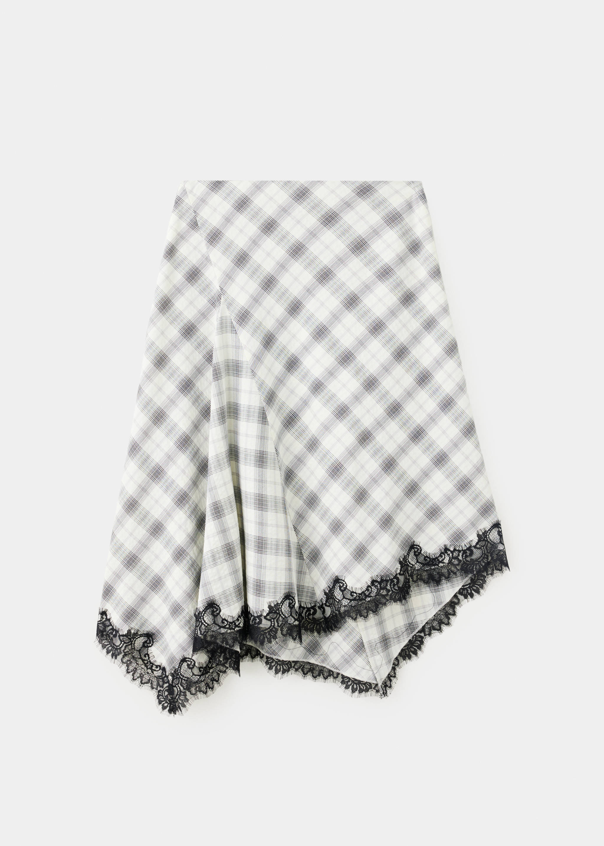 Fluid midi checked skirt - Article without model