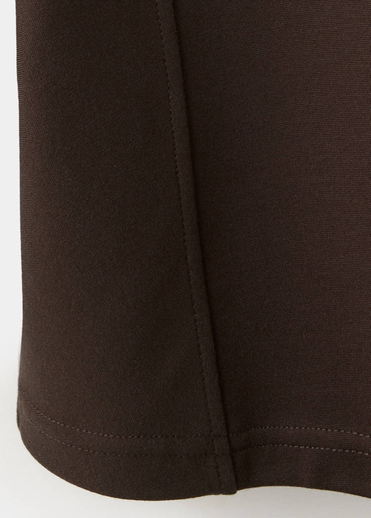 Turtleneck sweatshirt with zip — Brown
