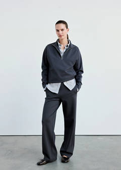 Turtleneck sweatshirt with zip — Blue 2