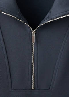 Turtleneck sweatshirt with zip — Blue 6