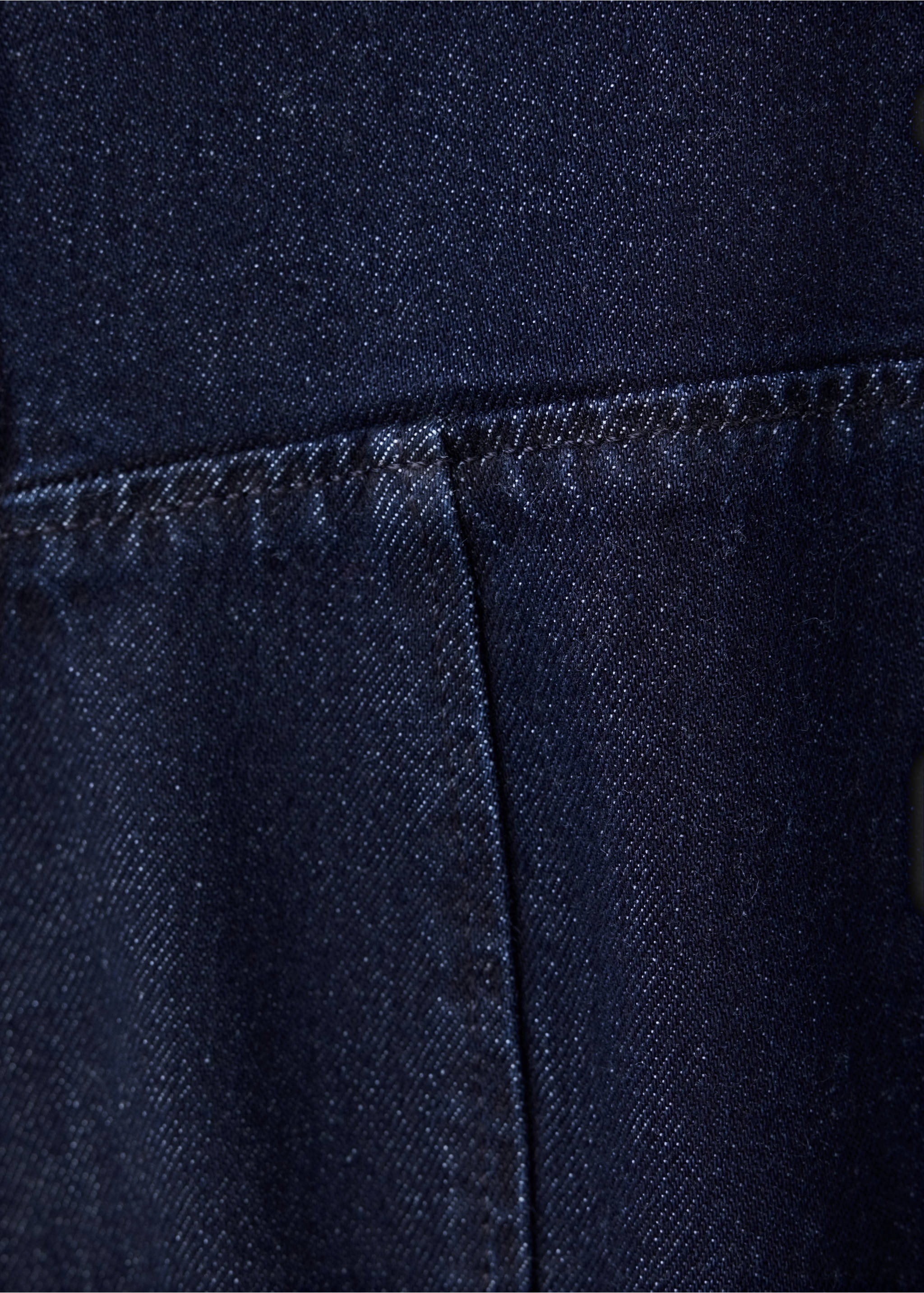 Short denim dress - Details of the article 0, Open Blue. Ref: 37094077-00.