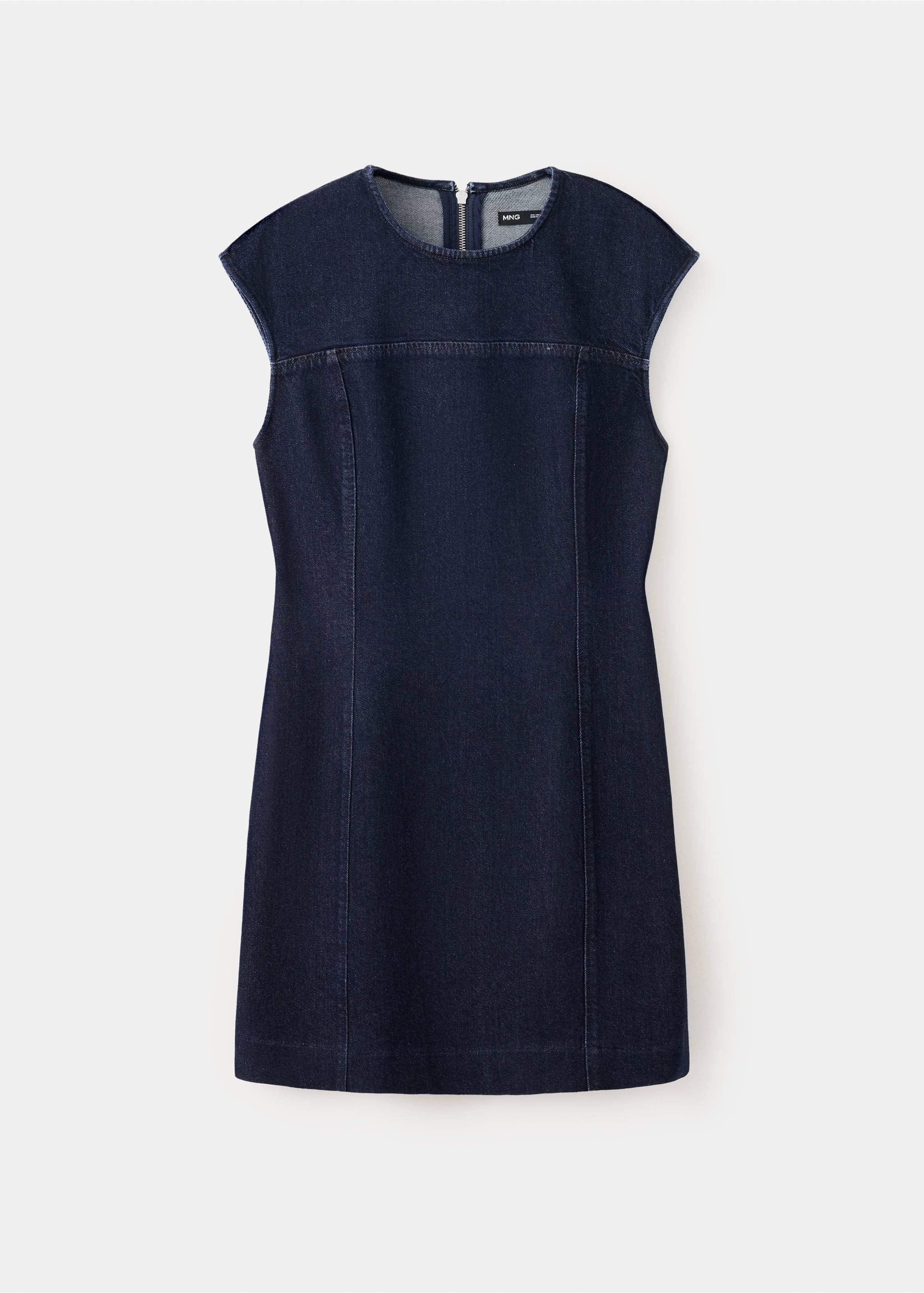 Short denim dress - Article without model, Open Blue. Ref: 37094077-00.