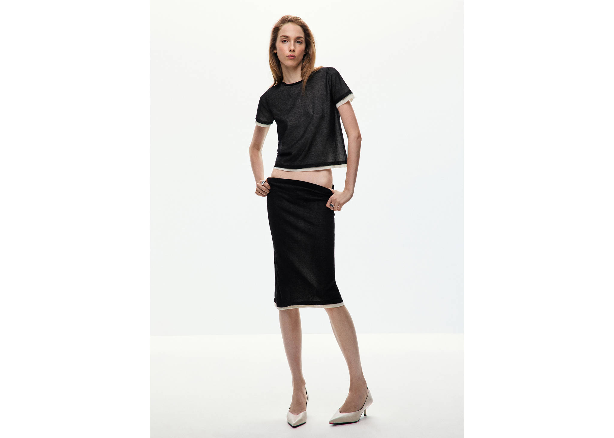 Combined midi-skirt - Panoramic plane