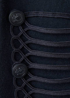 Toggle detail knitted jacket — Dark Navy 6