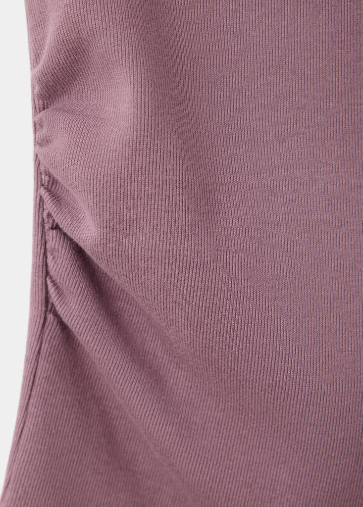 Ruched maternity T-shirt — Light/Pastel Purple