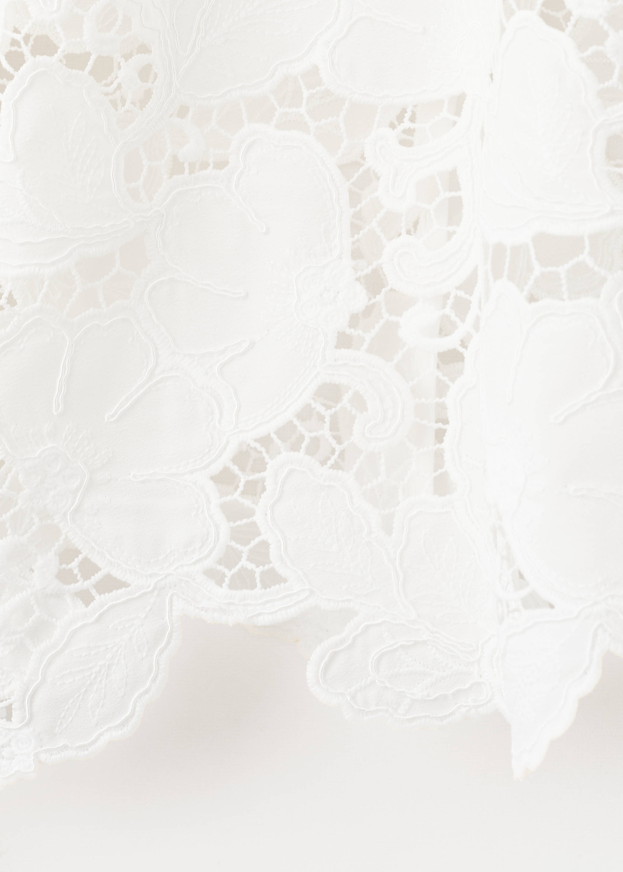 Guipure lace blouse with a mao collar - Details of the article 0
