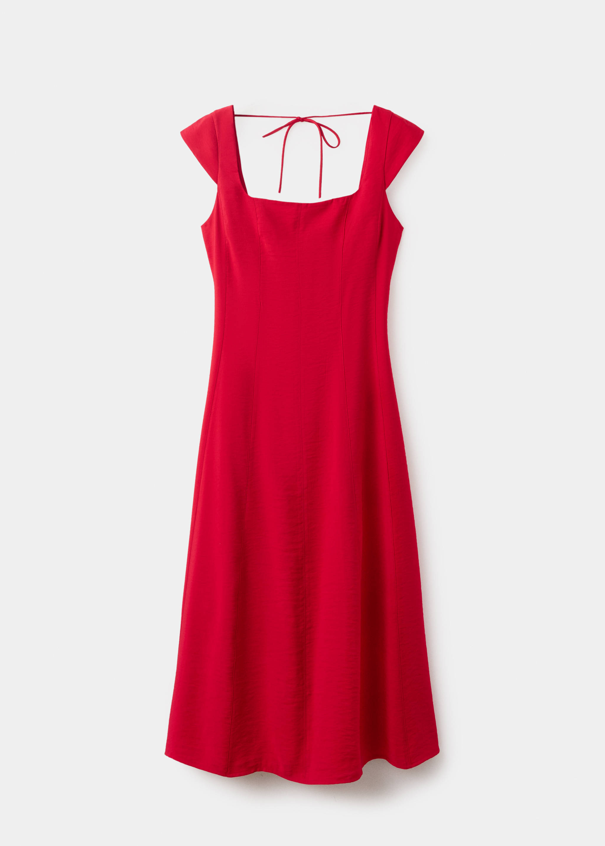 Robe trapèze dos avec nœud - Article sans modèle