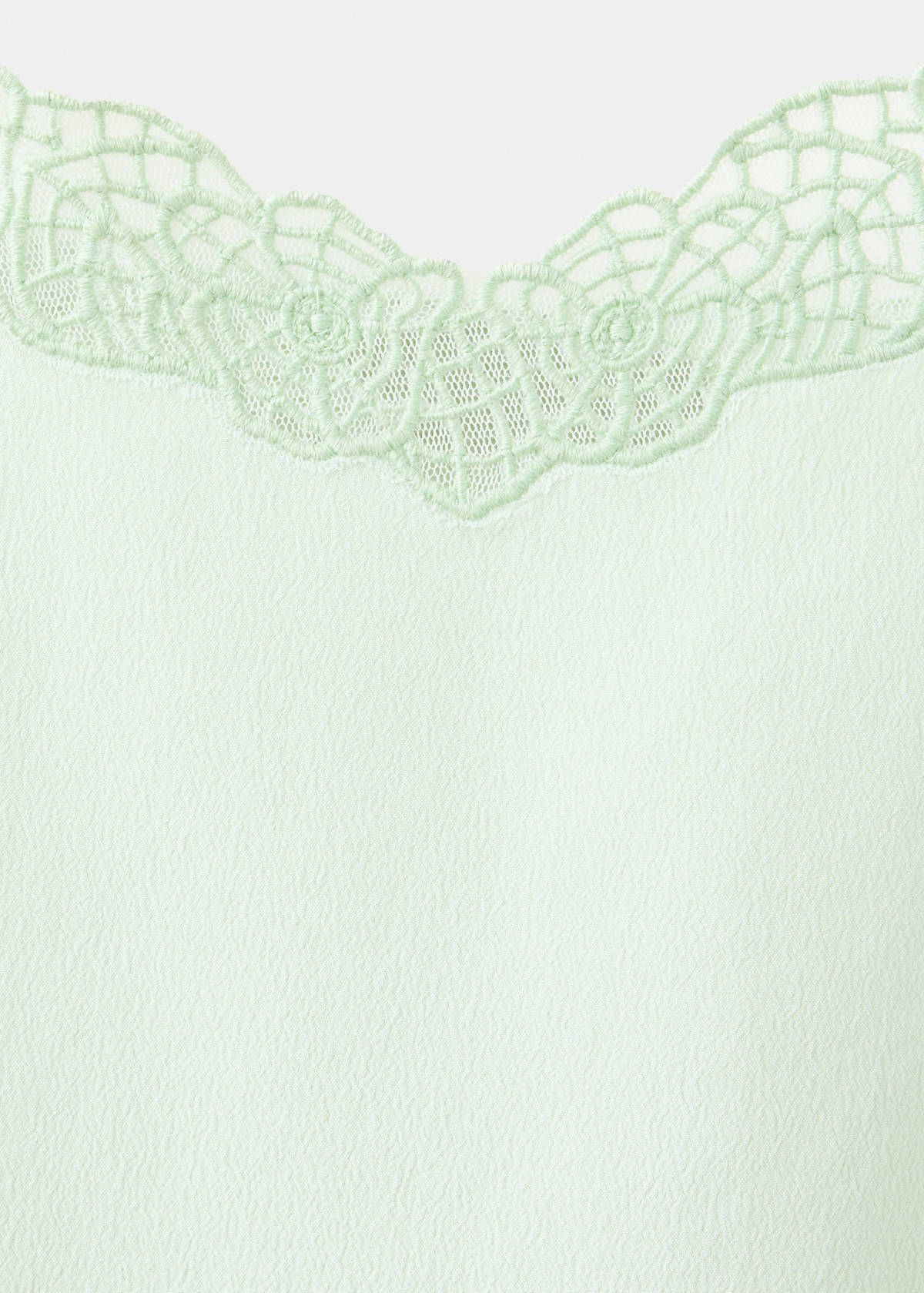 Strappy top with lace detail — Mint Green