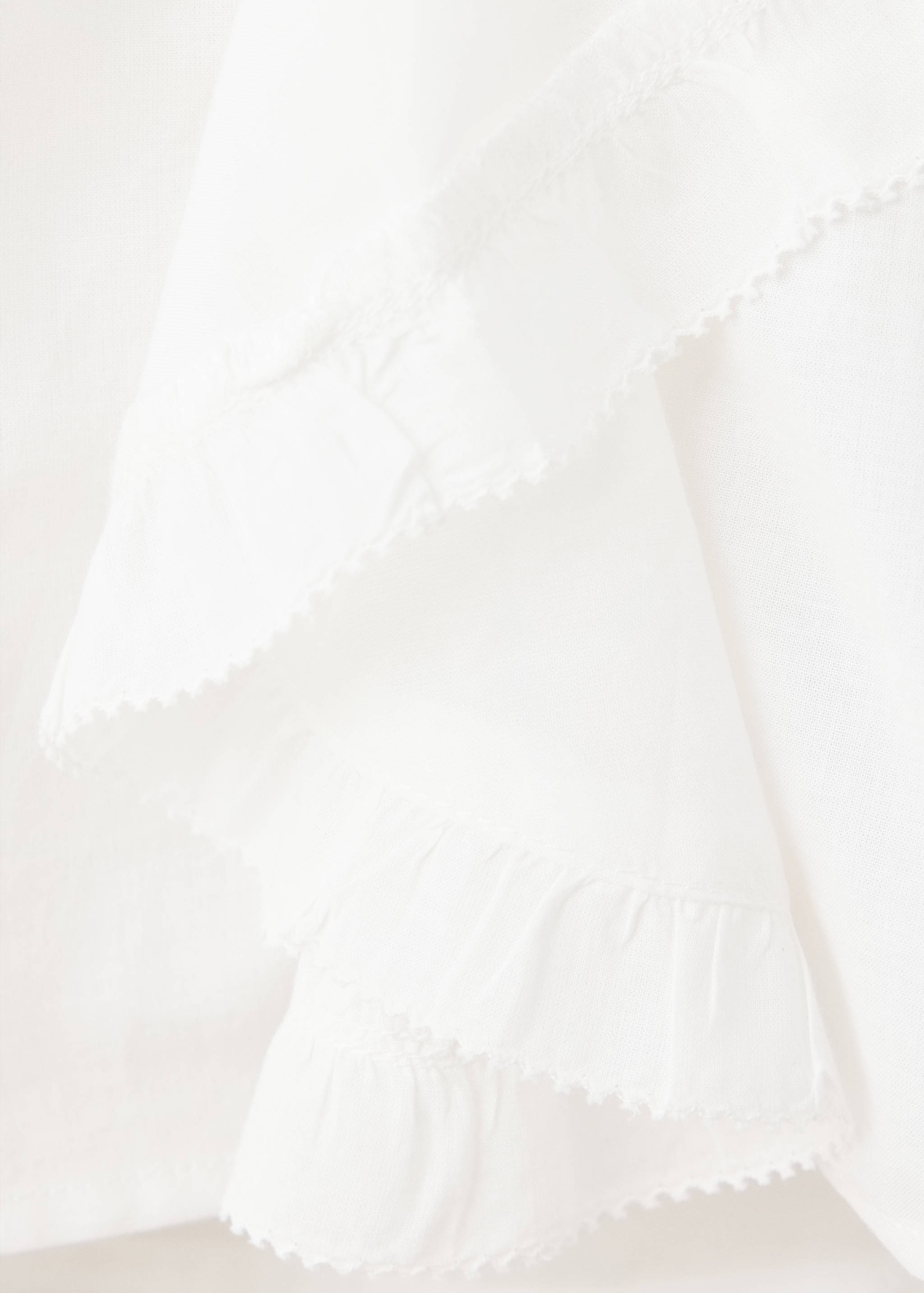 Ruffled cotton blouse - Details of the article 0