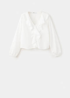 Ruffled cotton blouse — Off White 5