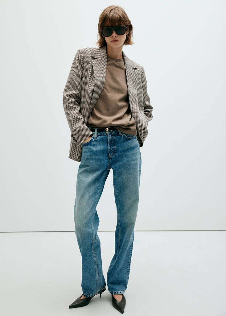 Mango Veste Charlott In Marron