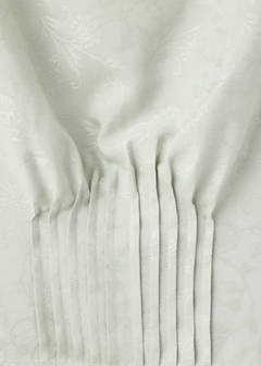 Jacquard blouse with pleated detail — Mint Green 6