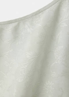 Jacquard blouse with pleated detail — Mint Green 8