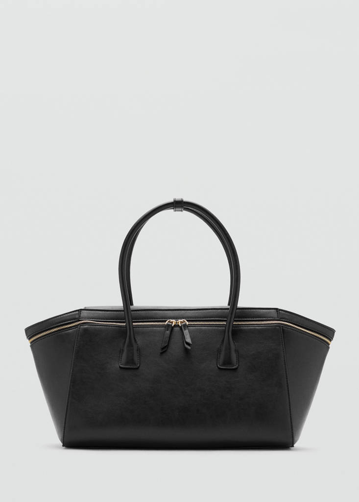 Mango Bowling bag with zips